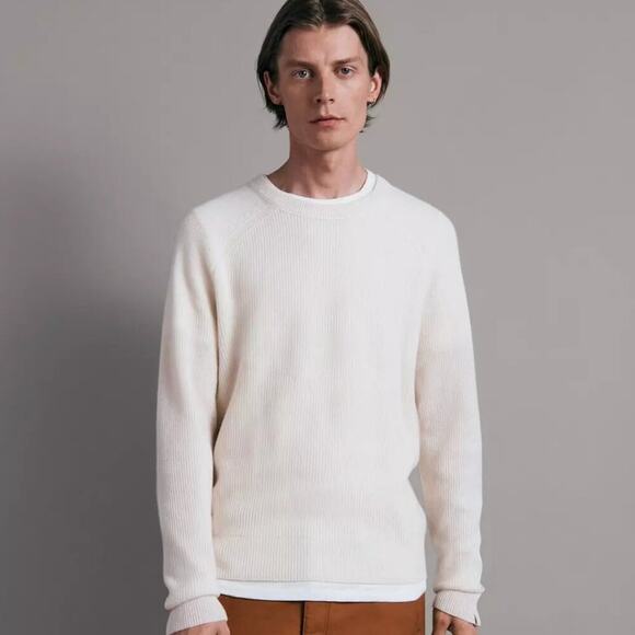 Rag and Bone Ivory Cashmere Sweater NWT - Picture 1 of 3